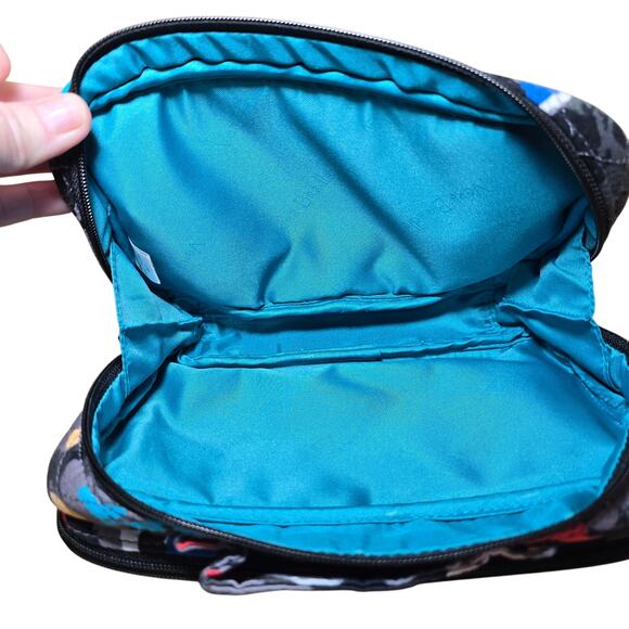 Vera Bradley Large Cosmetic Makeup Bag Splash Floral Pattern LN Condition - Picture 7 of 9